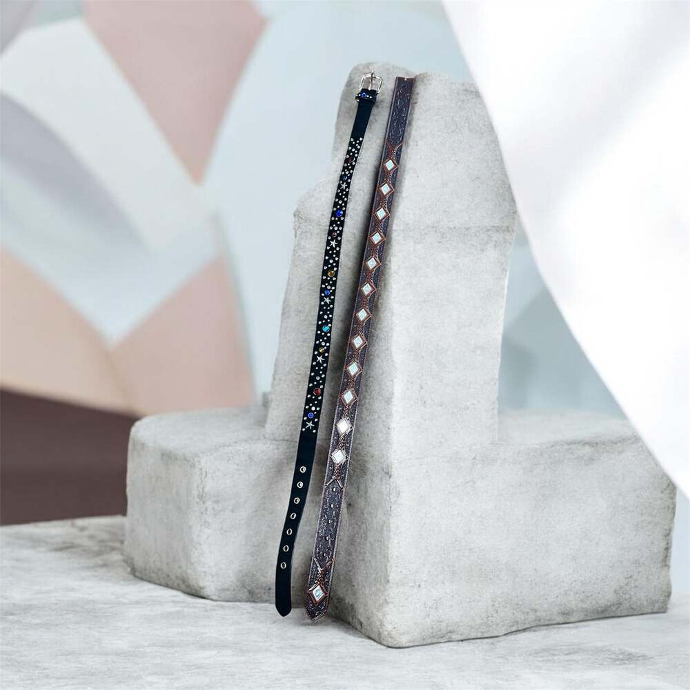 HTC Los Angeles Arizona Beaded Leather Belt